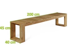 OUTFLEXX Anok Bank, Natur, Recycled FSC®-Teak, 200x40x45cm 12 OUTFLEXX Anok Bank, Natur, Recycled FSC®-Teak, 200x40x45cm -Gartenmoebel Verkaufs-Shop 5 20300.jpg