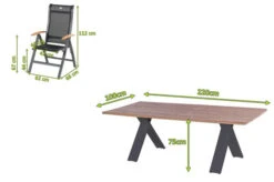 HARTMAN Xanadu / Alice Sitzgruppe, Xerix/schwarz, Alu/Teakholz, 4x4 Textilen, 8 Multipos, 220x100cm 12 HARTMAN Xanadu / Alice Sitzgruppe, Xerix/schwarz, Alu/Teakholz, 4x4 Textilen, 8 Multipos, 220x100cm -Gartenmoebel Verkaufs-Shop 5 21158.jpg