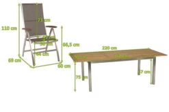 STERN Cardiff Esstischgarnitur, Silber/taupe, Edelstahl/Textilen/FSC-Teakholz, 162/220 X 90 Cm, 6 Multipos, Butterfly-Auszug -Gartenmoebel Verkaufs-Shop 5 22459.jpg