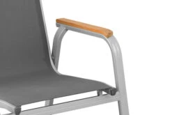 Kettler Granada Esstisch-Set, Silber/anthrazit, Teaktisch 160x95cm, 6 Stapelsessel, FSC-zertifiziert -Gartenmoebel Verkaufs-Shop 6 13708.jpg