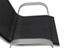 VILLANA Esstischgruppe, Silber/schwarz, Alu/Textil, Ausziehtisch 160/220 Cm, 6 Stapelstühle 19 VILLANA Esstischgruppe, Silber/schwarz, Alu/Textil, Ausziehtisch 160/220 Cm, 6 Stapelstühle -Gartenmoebel Verkaufs-Shop 6 13870.jpg