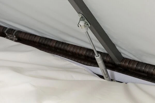 OUTFLEXX 3-Sitzer Sofa, Braun Marmoriert, Polyrattan, 210 X 85 X 70 Cm, Wasserfeste Kissenbox 8 OUTFLEXX 3-Sitzer Sofa, Braun Marmoriert, Polyrattan, 210 X 85 X 70 Cm, Wasserfeste Kissenbox – Bild 6