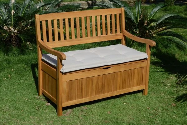 Ploß Aufbewahrungsbank, FSC-Akazie, 107 X 59 X 90 Cm, Inkl. Zinkbeschlägen 10 Ploß Aufbewahrungsbank, FSC-Akazie, 107 X 59 X 90 Cm, Inkl. Zinkbeschlägen – Bild 8