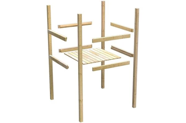 KARIBU Spielturm Lotti, Fichtenholz 18 Mm, Naturbelassen 8 KARIBU Spielturm Lotti, Fichtenholz 18 Mm, Naturbelassen – Bild 6