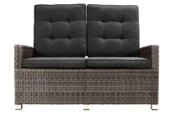 Ploß Rocking Comfort Dining / Lounge 2-Sitzer Sofa, Grau/braun-meliert, Polyrattan, 148x85x112 Cm, Verstellbar -Gartenmoebel Verkaufs-Shop 6 18206.jpg