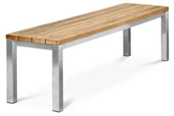 OUTFLEXX Gartenbank, Edelstahl/recyceltes FSC®-Teak, 180x40x45cm, Rustikal Gebürstet 13 OUTFLEXX Gartenbank, Edelstahl/recyceltes FSC®-Teak, 180x40x45cm, Rustikal Gebürstet -Gartenmoebel Verkaufs-Shop 6 18317.jpg