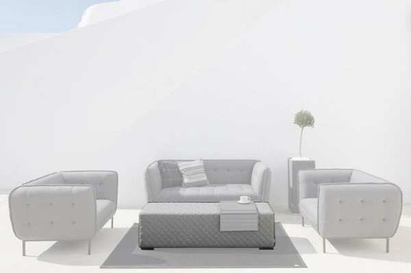 OUTFLEXX Cozy Loungebank, Flanelle, Alu/Sunbrella, 148 X 50 X 42 Cm 4 OUTFLEXX Cozy Loungebank, Flanelle, Alu/Sunbrella, 148 X 50 X 42 Cm – Bild 2