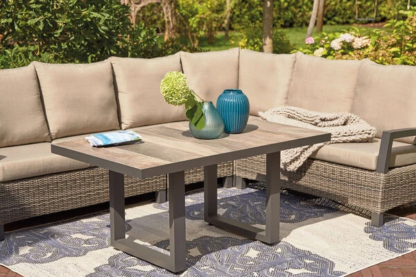 SIENA GARDEN Corido 2-Sitzer Sofa, Charcoal, Alu / Gardino®-Geflecht, 136x83x88 Cm, Armlehne Links 8 SIENA GARDEN Corido 2-Sitzer Sofa, Charcoal, Alu / Gardino®-Geflecht, 136x83x88 Cm, Armlehne Links – Bild 6