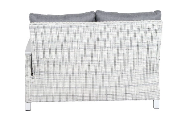 SIENA GARDEN Corido 2-Sitzer Sofa, Ice Grey, Alu / Gardino®-Geflecht, 136x83x88 Cm, Armlehne Links 8 SIENA GARDEN Corido 2-Sitzer Sofa, Ice Grey, Alu / Gardino®-Geflecht, 136x83x88 Cm, Armlehne Links – Bild 6