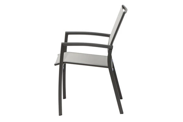 SIENA GARDEN Velia / Silva Dining Set, Anthrazit/washed Grey, Alu/Ranotex/Keramik, 6 Sessel, Tisch 180 X 100 Cm 8 SIENA GARDEN Velia / Silva Dining Set, Anthrazit/washed Grey, Alu/Ranotex/Keramik, 6 Sessel, Tisch 180 X 100 Cm – Bild 6