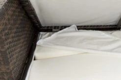 OUTFLEXX 2-Sitzer Ecksofa, Braun Marmoriert, Polyrattan, 145 X 85 X 70 Cm, Wasserfeste Kissenbox, Armlehne Li. -Gartenmoebel Verkaufs-Shop 7 15734 3 BOX.jpg