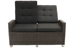 Ploß Rocking Comfort Dining / Lounge 2-Sitzer Sofa, Grau/braun-meliert, Polyrattan, 148x85x112 Cm, Verstellbar -Gartenmoebel Verkaufs-Shop 7 18206.jpg