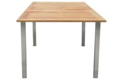 STERN Cardiff Esstischgruppe, Silber/taupe, Edelstahl/FSC-Teak, Tisch 150/200 X 90 Cm, 4 Stapel-, 2 Multipositionssessel -Gartenmoebel Verkaufs-Shop 7 19700.jpg