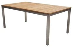 STERN Cardiff Set, Silber/silbergrau, Edelstahl/FSC-Teak, Tisch 200/300 X 100 Cm, 4 Stapel-, 2 Multipositionssessel 17 STERN Cardiff Set, Silber/silbergrau, Edelstahl/FSC-Teak, Tisch 200/300 X 100 Cm, 4 Stapel-, 2 Multipositionssessel -Gartenmoebel Verkaufs-Shop 7 19742.jpg