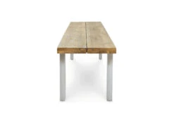 OUTFLEXX Bank, Natur, Edelstahl & Recycled FSC-Teak, 240x40x45cm, Baumkante 16 OUTFLEXX Bank, Natur, Edelstahl & Recycled FSC-Teak, 240x40x45cm, Baumkante -Gartenmoebel Verkaufs-Shop 7 20358.jpg