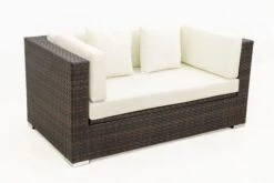OUTFLEXX 2-Sitzer Sofa, Braun Marmoriert, Polyrattan, 152 X 85 X 70 Cm, Wasserfeste Kissenbox 20 OUTFLEXX 2-Sitzer Sofa, Braun Marmoriert, Polyrattan, 152 X 85 X 70 Cm, Wasserfeste Kissenbox -Gartenmoebel Verkaufs-Shop 8 15734 2 BOX.jpg