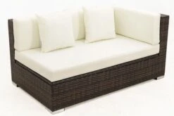 OUTFLEXX 2-Sitzer Ecksofa, Braun Marmoriert, Polyrattan, 145 X 85 X 70 Cm, Wasserfeste Kissenbox, Armlehne Li. -Gartenmoebel Verkaufs-Shop 8 15734 3 BOX.jpg