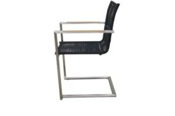 OUTFLEXX Esstischgarnitur, Silber/schwarz, Edelstahl/FSC-Teak, Esstisch Ø 170 Cm, 6 Freischwinger 17 OUTFLEXX Esstischgarnitur, Silber/schwarz, Edelstahl/FSC-Teak, Esstisch Ø 170 Cm, 6 Freischwinger -Gartenmoebel Verkaufs-Shop 8 18872.jpg