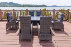 OUTFLEXX Dining Set, Grau, Polyrattan, Tisch 200 X 95 Cm, 6 Sessel, Verstellbar 20 OUTFLEXX Dining Set, Grau, Polyrattan, Tisch 200 X 95 Cm, 6 Sessel, Verstellbar -Gartenmoebel Verkaufs-Shop 8 18922.jpg