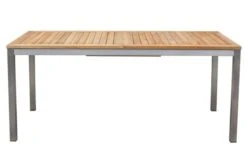 STERN Cardiff Set, Silber/silbergrau, Edelstahl/FSC-Teak, Tisch 180/240 X 100 Cm, 4 Stapel-, 2 Multipositionssessel -Gartenmoebel Verkaufs-Shop 8 19738.jpg