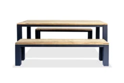 OUTFLEXX Oxford Esstischgarnitur, Dark Grey/natur, Alu/recycled FSC-Teak, Esstisch 220x100cm, 2x Bank 190x40cm 17 OUTFLEXX Oxford Esstischgarnitur, Dark Grey/natur, Alu/recycled FSC-Teak, Esstisch 220x100cm, 2x Bank 190x40cm -Gartenmoebel Verkaufs-Shop 8 20613.jpg