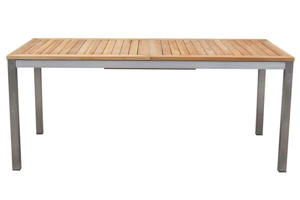 OUTFLEXX Set, Silber, 180/240 X 100 Cm, Edelstahl/Teak, Ausziehtisch, 4 Stühle Padded, 2 Multipositionssessel 14 OUTFLEXX Set, Silber, 180/240 X 100 Cm, Edelstahl/Teak, Ausziehtisch, 4 Stühle Padded, 2 Multipositionssessel – Bild 12