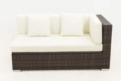 OUTFLEXX 2-Sitzer Ecksofa, Braun Marmoriert, Polyrattan, 145 X 85 X 70 Cm, Wasserfeste Kissenbox, Armlehne Li. -Gartenmoebel Verkaufs-Shop 9 15734 3 BOX.jpg