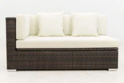OUTFLEXX 2-Sitzer Ecksofa, Braun Marmoriert, Polyrattan, 145 X 85 X 70 Cm, Wasserfeste Kissenbox, Armlehne Re. 21 OUTFLEXX 2-Sitzer Ecksofa, Braun Marmoriert, Polyrattan, 145 X 85 X 70 Cm, Wasserfeste Kissenbox, Armlehne Re. -Gartenmoebel Verkaufs-Shop 9 15734 4 BOX.jpg