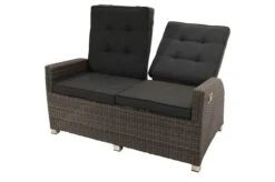 Ploß Rocking Comfort Dining / Lounge 2-Sitzer Sofa, Grau/braun-meliert, Polyrattan, 148x85x112 Cm, Verstellbar -Gartenmoebel Verkaufs-Shop 9 18206.jpg