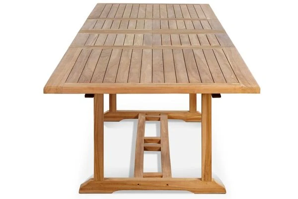 OUTFLEXX Esstischgarnitur, Teakholz, Ausziehtisch 195/295 X 90 Cm, 8 Armlehnensessel, Inkl. Polster 11 OUTFLEXX Esstischgarnitur, Teakholz, Ausziehtisch 195/295 X 90 Cm, 8 Armlehnensessel, Inkl. Polster – Bild 9