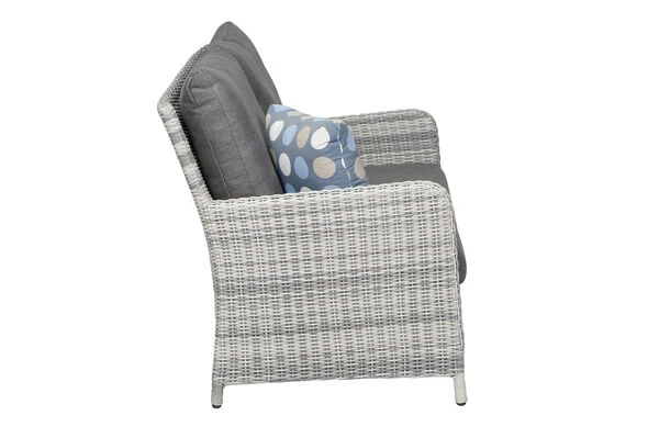 SIENA GARDEN Soria 2-Sitzer Loungesofa, Ice Grey, Alu / Gardino®-Geflecht, 149x87x88 Cm 11 SIENA GARDEN Soria 2-Sitzer Loungesofa, Ice Grey, Alu / Gardino®-Geflecht, 149x87x88 Cm – Bild 9